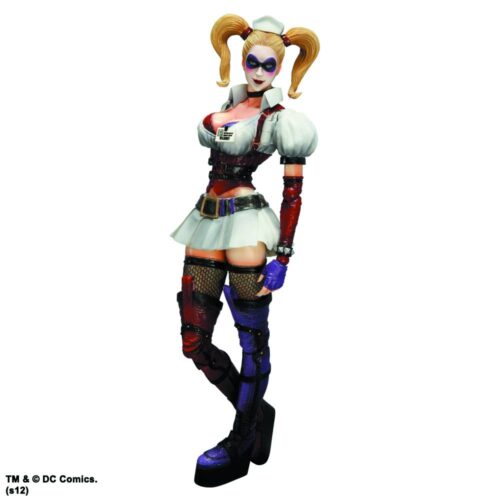 STK465379 BATMAN ARKHAM ASYLUM PLAY ARTS KAI HARLEY QUINN AF