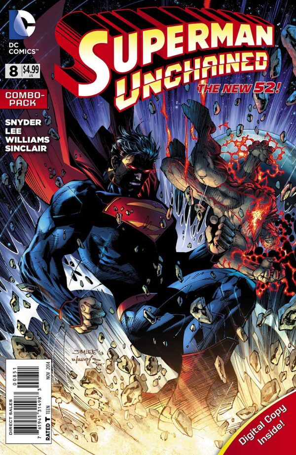 STK634037 SUPERMAN UNCHAINED #8 COMBO PACK