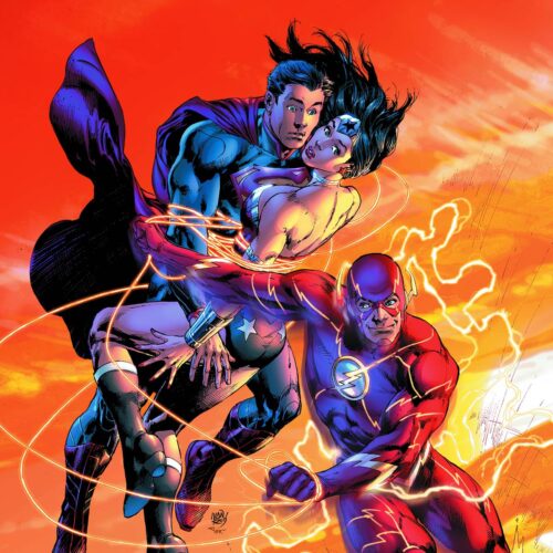 STK659808 SUPERMAN WONDER WOMAN #15 FLASH 75 VAR ED