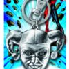 DC COMICS HARLEY QUINN HEAD PEWTER KEYRING