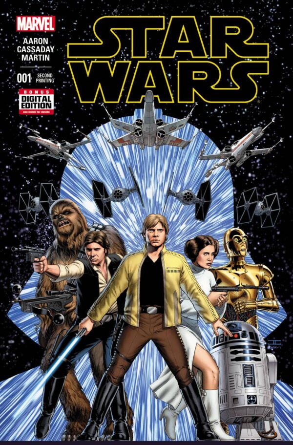 STAR WARS #1 2ND PTG CASSADAY VAR