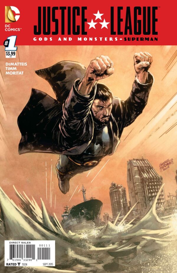 JLA GODS AND MONSTERS BATMAN + SUPERMAN + WONDER WOMAN #1 ( SET )