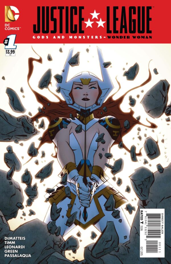 JLA GODS AND MONSTERS BATMAN + SUPERMAN + WONDER WOMAN #1 ( SET )