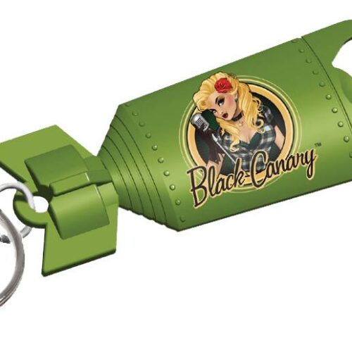 STK699857 DC BOMBSHELLS BLACK CANARY OPENER KEYCHAIN