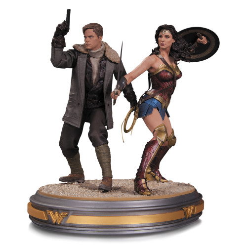 STL030399 WONDER WOMAN MOVIE WONDER WOMAN & STEVE TREVOR STATUE