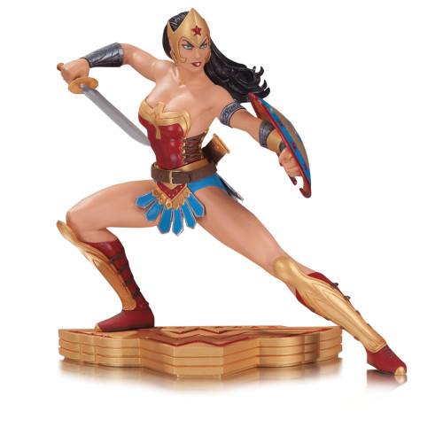 STL033411 WONDER WOMAN ART OF WAR STATUE BY GARCIA LOPEZ