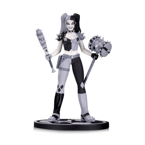 STL040475 BATMAN BLACK & WHITE HARLEY QUINN STATUE BY AMANDA CONNER
