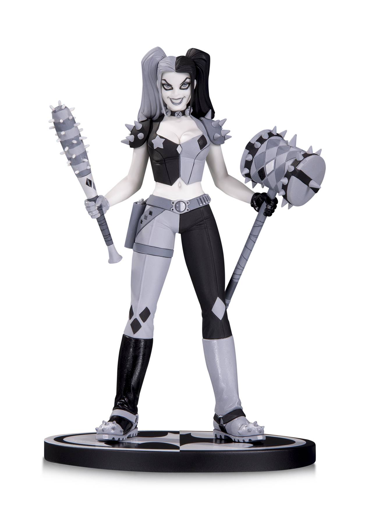 STL040475 BATMAN BLACK & WHITE HARLEY QUINN STATUE BY AMANDA CONNER