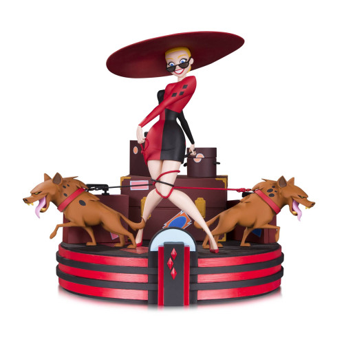 STL040498 BATMAN ANIMATED HARLEYS HOLIDAY STATUE