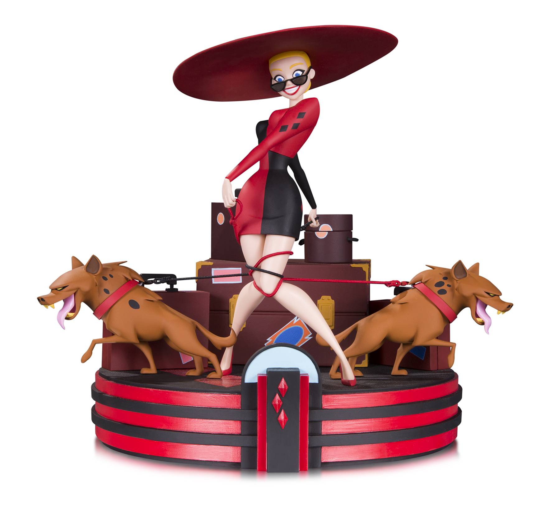 STL040498 BATMAN ANIMATED HARLEYS HOLIDAY STATUE