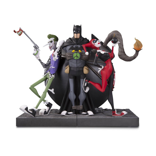 STL040513 DC GALLERY JOKER & HARLEY QUINN BOOKENDS