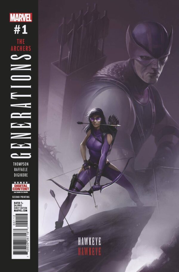 GENERATIONS HAWKEYE & HAWKEYE #1 MATTINA 2ND PTG VAR