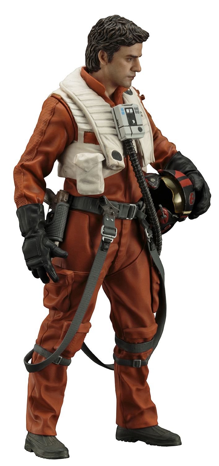 STL066957-1-1 SW E7 POE DAMERON & BB-8 ARTFX+ STATUE 2PK