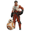 STL066957-2 SW E7 POE DAMERON & BB-8 ARTFX+ STATUE 2PK