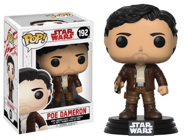 STL067004 POP STAR WARS E8 POE DAMERON VIN FIG