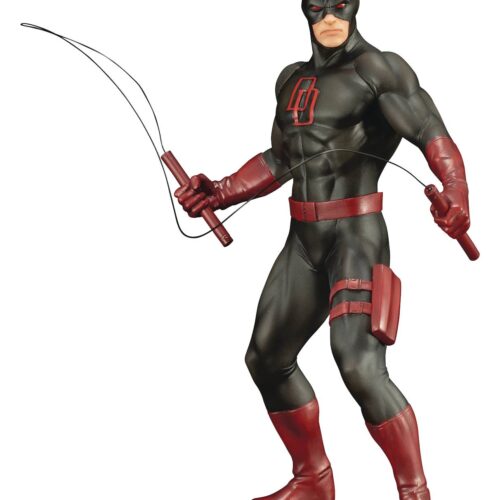 MARVEL DEFENDERS SER DAREDEVIL ARTFX+ STATUE BLACK SUIT VER