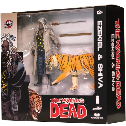WALKING DEAD EZEKIEL & SHIVA ALL OUT WAR AF 2-PACK (COLOR)