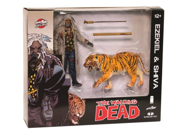 STL073323 WALKING DEAD EZEKIEL & SHIVA ALL OUT WAR AF 2-PACK (BLOODY)