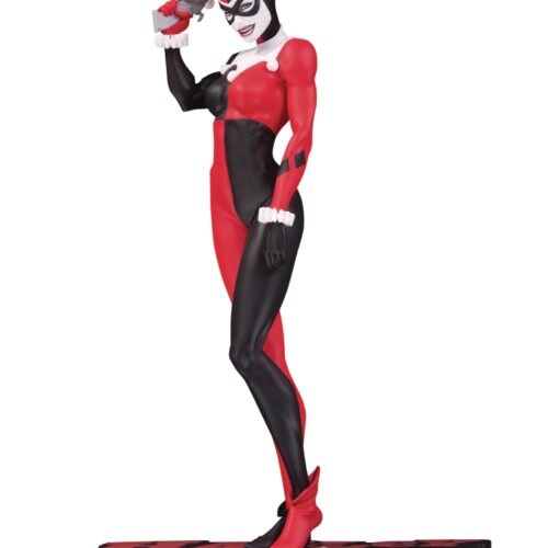 STL080755 HARLEY QUINN RED WHITE & BLACK STATUE BY MICHAEL TURNER