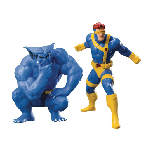 STL083570 MARVEL CYCLOPS & BEAST 2PK ARTFX+ STATUE
