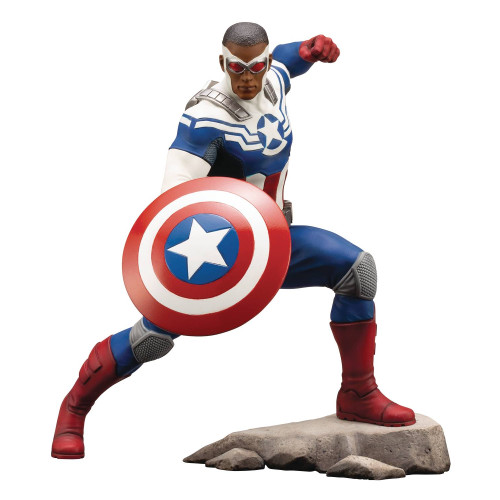 STL103367 MARVEL CAPTAIN AMERICA SAM WILSON ARTFX+ STATUE - S2