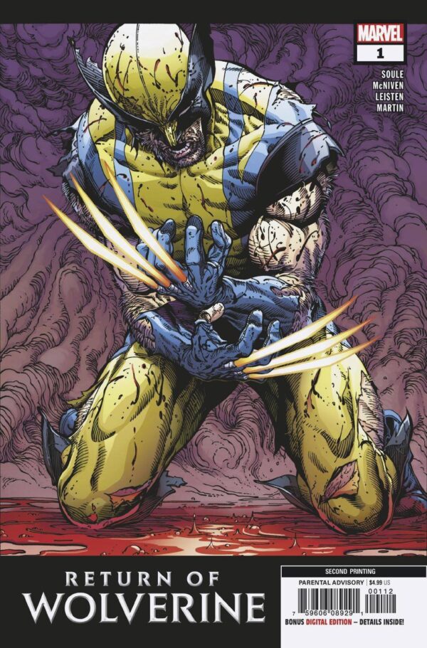 RETURN OF WOLVERINE #1 (OF 5) 2ND PTG MCNIVEN VAR