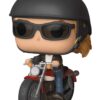 STL112374 POP RIDES CAPTAIN MARVEL CAROL DANVERS ON MOTORCYCLE VIN FIG