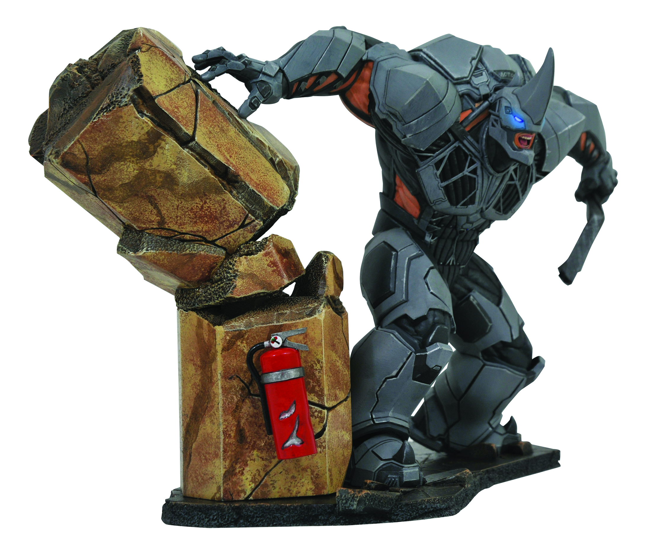 MARVEL GALLERY SPIDER-MAN PS4 RHINO DLX PVC FIGURE