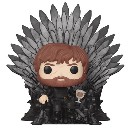 STL116788 POP DELUXE GAME OF THRONES TYRION ON IRON THRONE VIN FIG