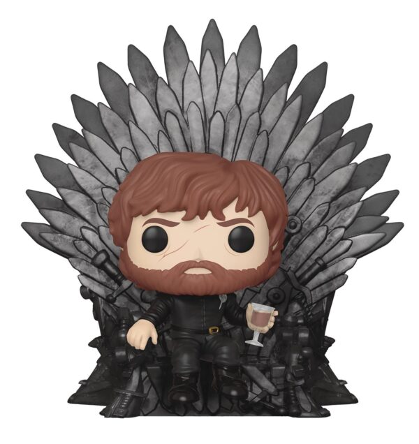 STL116788 POP DELUXE GAME OF THRONES TYRION ON IRON THRONE VIN FIG