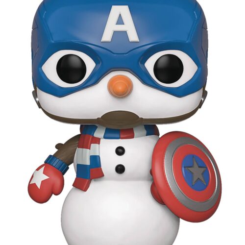 STL125491 POP MARVEL HOLIDAY CAPT AMERICA VIN FIG