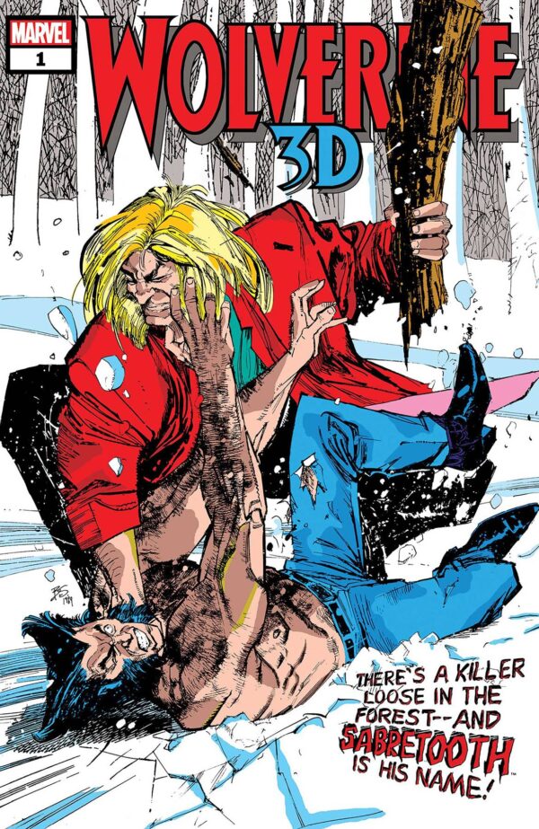 STL143771 WOLVERINE VS SABRETOOTH 3D #1