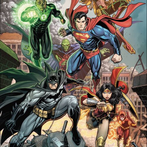 STL145451 JUSTICE LEAGUE #40 CARD STOCK ARTHUR ADAMS VAR ED - #43 ( SET )