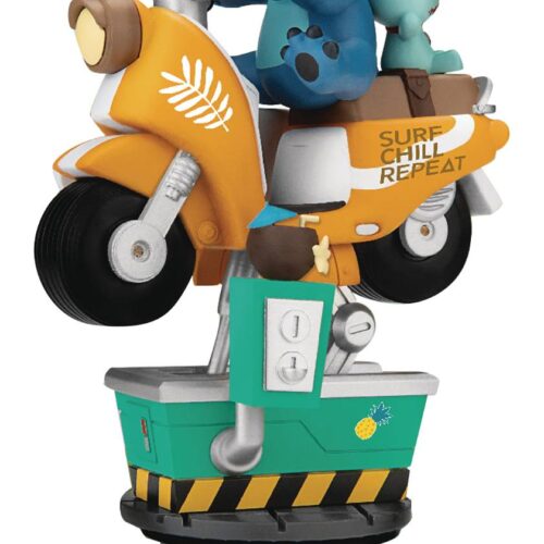STL164952 COIN RIDE DS-041 STITCH D-STAGE SER 6IN STATUE