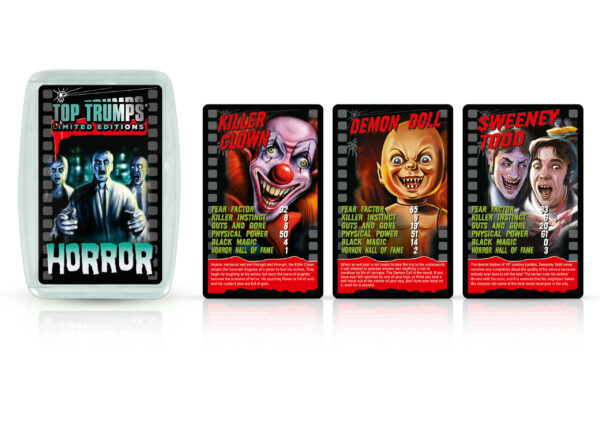 TOP TRUMPS HORROR 2020 GLOW IN THE DARK GAME