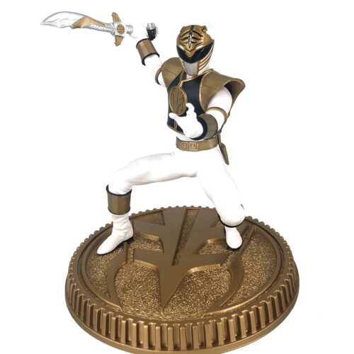 STL167267 POWER RANGERS WHITE RANGER 1:8 SCALE PVC STATUE