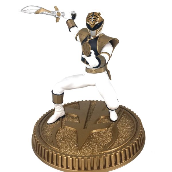 STL167267 POWER RANGERS WHITE RANGER 1:8 SCALE PVC STATUE