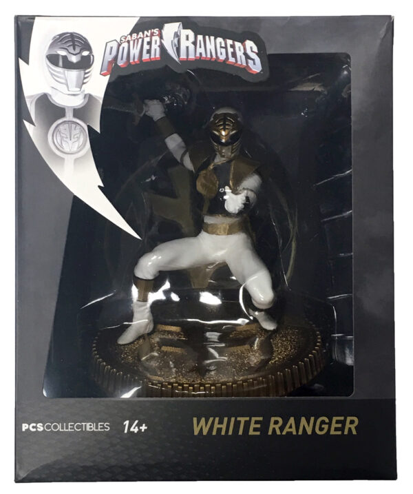 STL167267_1 POWER RANGERS WHITE RANGER 1:8 SCALE PVC STATUE
