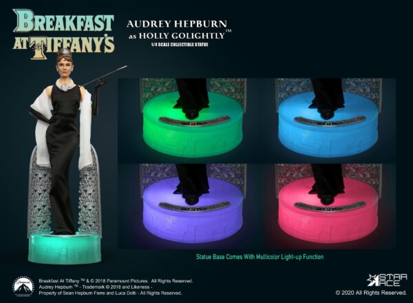 STL169548_1 BREAKFAST AT TIFFANYS AUDREY HEPBURN LTD 1/4 STATUE W/LIGHT