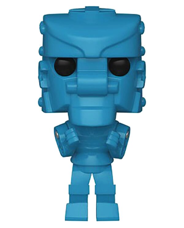 STL170402 POP MATTEL ROCK EM SOCK EM ROBOT BLUE VIN FIG ( DAMAGED BOX / FIGURE IN PERFECT CONDITION )
