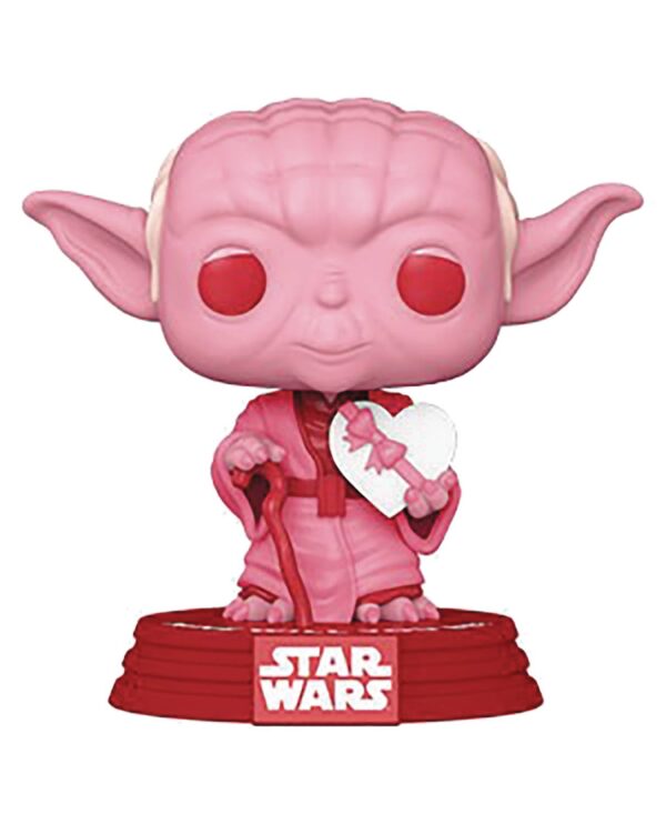 STL170633 POP STAR WARS VALENTINES YODA W/ HEART VIN FIG