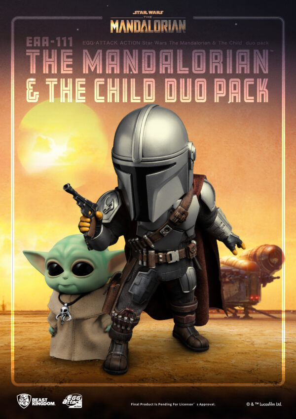 STL179899_1 THE MANDALORIAN EAA-111 MANDALORIAN & THE CHILD DUO AF SET