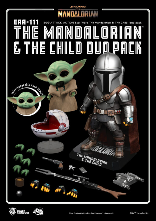 STL179899_4 THE MANDALORIAN EAA-111 MANDALORIAN & THE CHILD DUO AF SET
