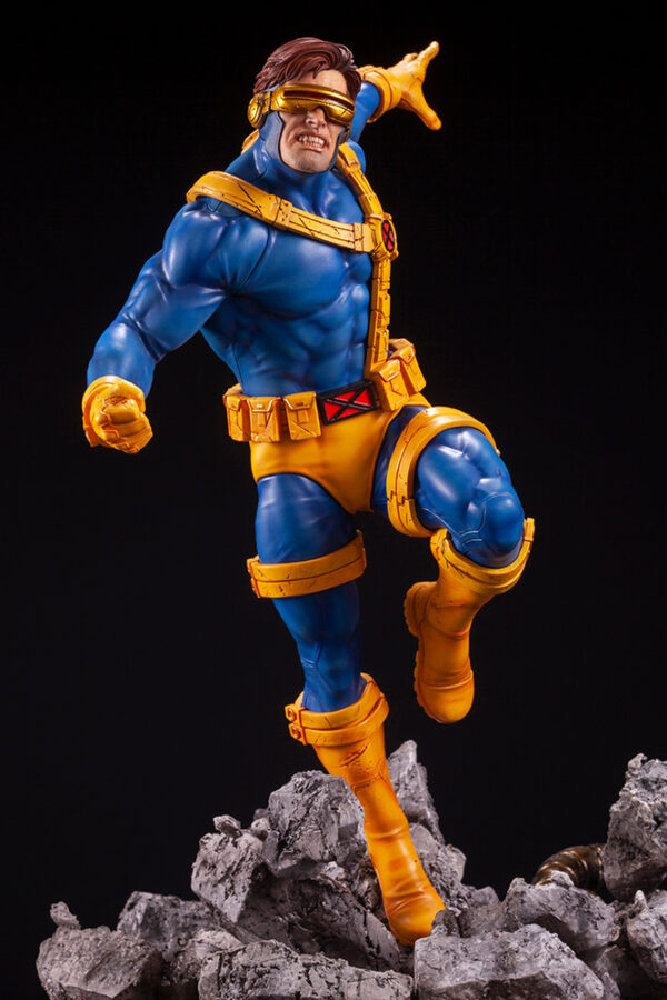 Kotobukiya Marvel X-Men Cyclops Fine Art Statue - Detailed Collectible Action Figure Display - View #8