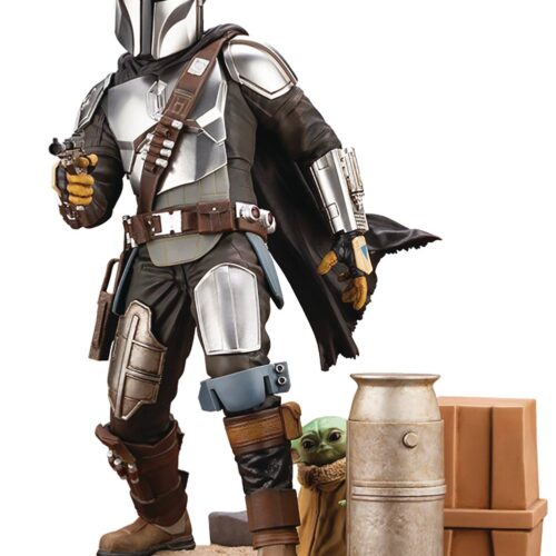 STL185354 THE MANDALORIAN & THE CHILD ARTFX PVC STATUE