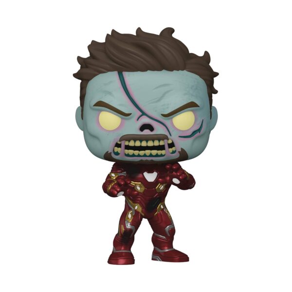 STL189746 POP WHAT IF S2 ZOMBIE IRON MAN VINYL FIG