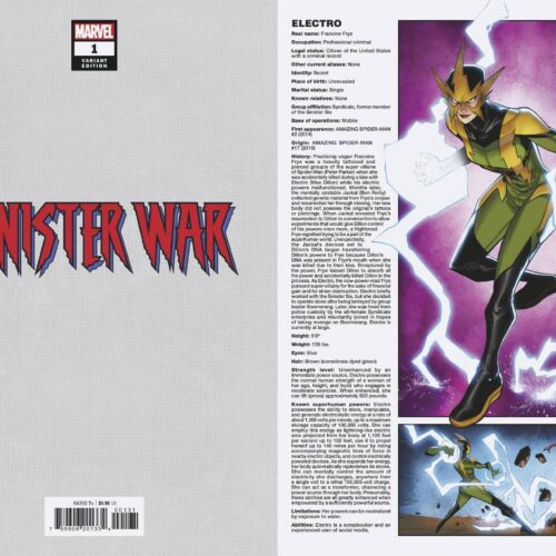 STL192469 SINISTER WAR #1 (OF 4) BALDEON HANDBOOK VAR