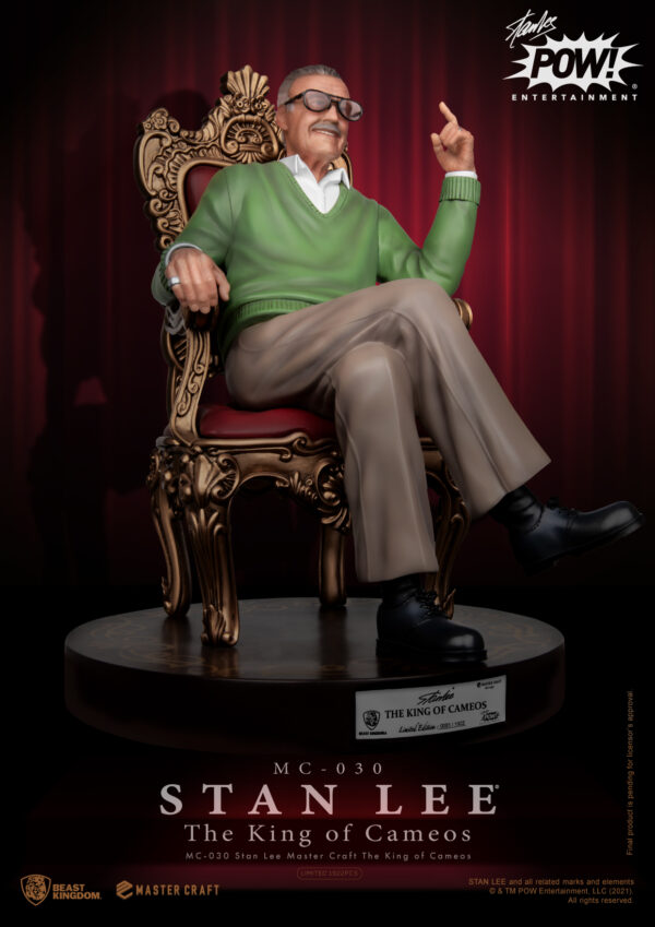 STL194527_1 STAN LEE MC-030 THE KING OF CAMEOS MASTER CRAFT STATUE
