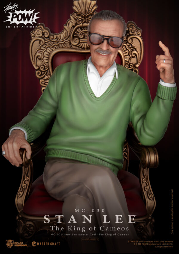 STL194527_4 STAN LEE MC-030 THE KING OF CAMEOS MASTER CRAFT STATUE