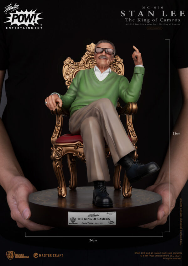 STL194527_5 STAN LEE MC-030 THE KING OF CAMEOS MASTER CRAFT STATUE